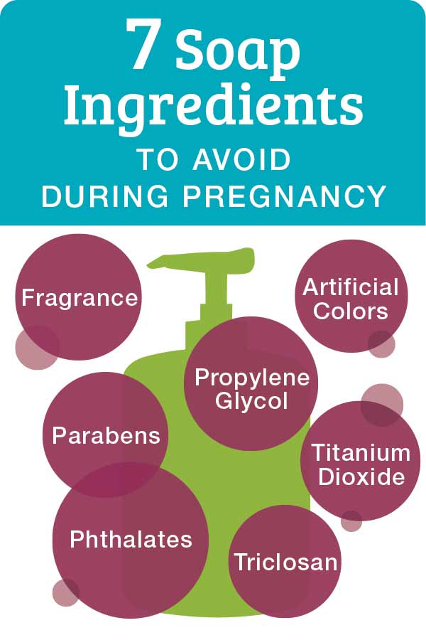 7 soap ingredietns to avoid during pregnancy