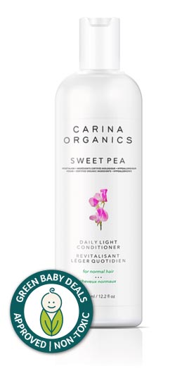 Carina Organics Sweet Pea Daily Light Conditioner with Green Baby Deals approved seal