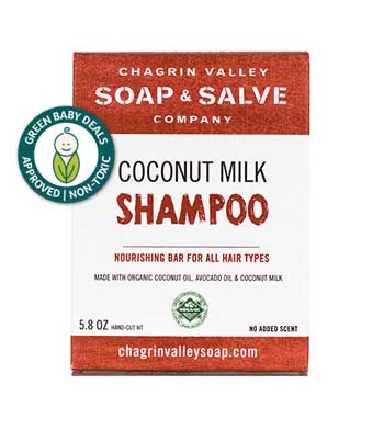 Chagrin Valley Coconut Milk Shampoo Bar with Green Baby Deals Approved Seal