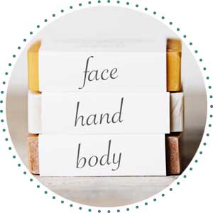 natural soap face hand body