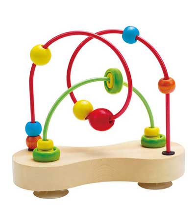 Hape double bubble wooden baby toy