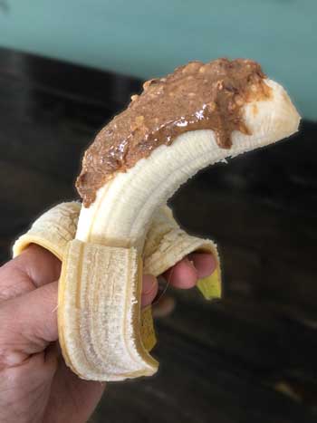 Healthy Pregnancy Snacks banana almond butter