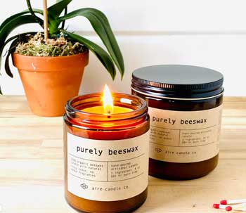 beeswax candle sustainable mothers day gifts