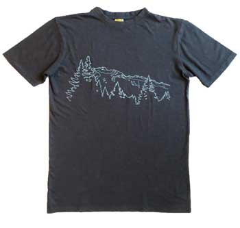 hemp organic cotton t-shirt mountain gift