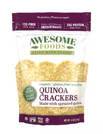 Quinoa crackers for pregnancy