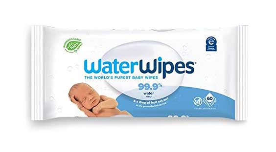 WaterWipes non-toxic wipes