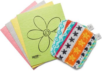 eco-friendly Skoy cloth and scrub pack